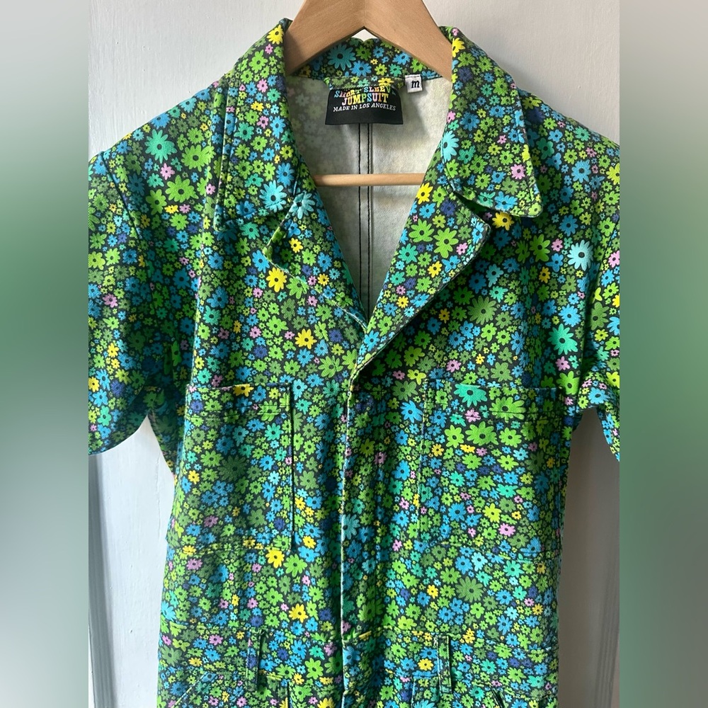 Big Bud Press Green Floral jumpsuit medium